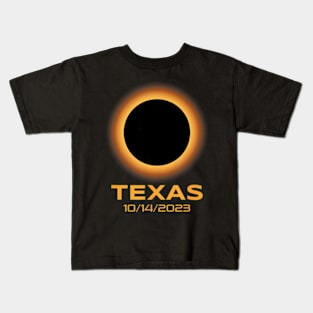 Annular Solar Eclipse October 2023 Texas Astronomy Kids T-Shirt